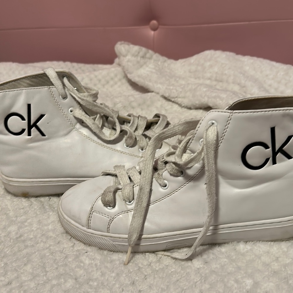 calvin klein high tops, size 8.5 in women